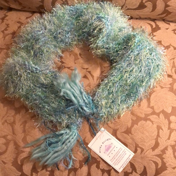 Mohair Knitted Scarf - Picture 1 of 3